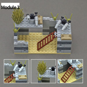 Military Trench Building Blocks Toys for Boys Gifts MOC Military Defense Blocks Toy Set DIY Toy Compatible Military Bricks Parts