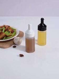 250ml Kitchen Squeeze Seasoning Bottle Leak-Proof Condiment Empty Bottles PP Oil Vinegar Sauce Salad