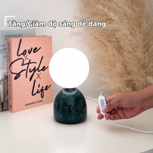 Đèn ngủ mặt trăng in 3D HUTA Light For Life MT2 thân gốm sứ sang trọng điều chỉnh độ sáng bảo hành 18 tháng