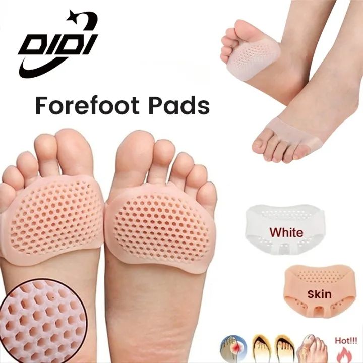 DIDI 1Pair Silicone Forefoot Metatarsal Pads Pain Relief Orthotics Foot  Massage Insoles Anti-slip Protector High Heel Elastic Cushion Soles