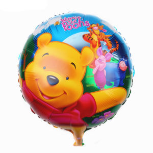Bear Pooh Bear Birthday Party Balloon Package Aluminum Balloon Kids Birthday Party Birthday Party Deployment and Decoration