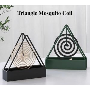 Triangle Iron Mosquito Coil Holder Creative Home Hanging Upright Incense Burner Mosquito Coil Box