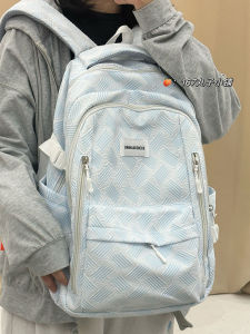 Van Flower Bag Large Capacity Geometric Patterned Backpack for Girls High School Students with Computer Pocket and Zipper Closure