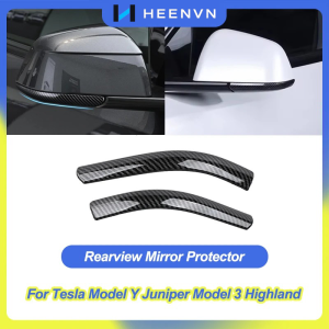 Rearview Mirror Protector For Tesla Model Y Juniper 2025 Model 3 Highland Anti-collision Edge Protection Strip Trim Accessories