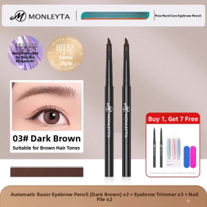MONLEYTA | Long-lasting Waterproof Non-smudging Brow Pencil Root-to-Root Definition Wild Eyebrow Beginner Brand Authentic Official Flagship Store