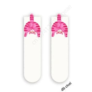 Tất 3D Hình Mèo Đôi Ống Trung Bình Giữ Ấm Mùa Đông Hài Hước Đồ Đôi Dành Cho Người Yêu Quà Tặng Halloween Giáng Sinh Tất Polyester Ấm Áp Độc Đáo