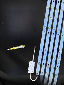 Long LED Light Strip Bedroom Living Room Absorption Ceiling Lamp Three Color Change Patchwork Lighting Decorative Illumination