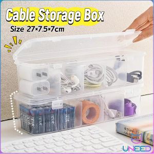Need. Plastic Data Cable Storage Box Desktop Storage Organizer Cable Management Organizer 1 Piece