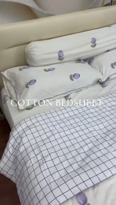 [FS09 紫色郁金香] 2500TC Luna Milk Bedsheet 牛奶丝棉床单