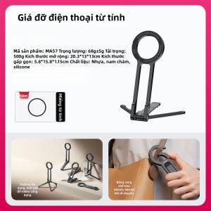 Ulanzi MA57 | Giá đỡ điện thoại từ tính mini chân máy ba chân gập gọn cho Android iOS Chụp ảnh tự sướng Quay video Livestream