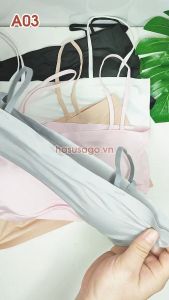[Mã A03] Áo Ống Su Bra 2 Dây Nâng Ngực Có Mút Tháo Rời Áo Quây Su 2 Dây Freesize Dưới 58kg