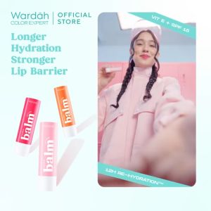 Wardah Hydrabalm Lip Care 4g - Pelembab Bibir dengan SPF 15 - Petrolatum Murni 100% - Lip Balm Lip Therapy - Hydrating Plumping