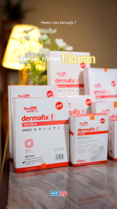 ONEMED - Plester Luka DERMAFIX T 5 x 7cm Isi 25pcs | Plester Transparan Anti Air P3K