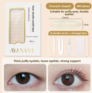 AYANAMI | Invisible Natural Double Eyelid Tape with Strong Support and Water Spray Adhesion