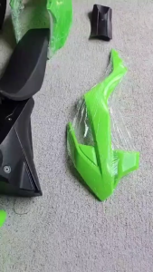 ชุดสีวิบาก ทรงKTM65 เปลือก ถัง เบาะ ชุดเปลือก ทรงKTM SX65 สำหรับแปลงใส่ KSR KLX 110 KSR MSX ต้องแปลงโครงสร้างจุดยึด ชุดสีวิบากเขียว/ขาว คุณภาพดี
