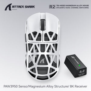 ATTACK SHARK | Attack Shark R2 Wireless 8K High Brush FPS Gaming Mouse Magnesium AlloyPAW3950 Sensor42000DPI750IPSWeb Cloud Driver