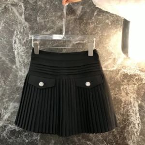 Summer New Solid Color Versatile High Waist Thin Pleated Mini Skirt Womens Simple College Style Fashion A-word Short Skirt