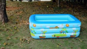 Inflatable Swimming Pool for Kids and Family Portable Adult Children 1.2m Thickened Rectangular Swimming Pool