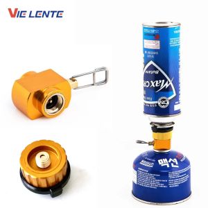 Bộ Chuyển Đổi Nạp Gas Propane Cho Bếp Cắm Trại Bình Gas Butan Thiết Bị Tiết Kiệm Gas LPG Dụng Cụ Kim Loại Nhỏ Gọn Cho Hoạt Động Ngoài Trời.