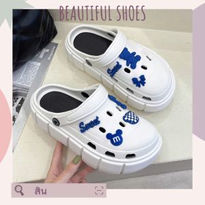 LHSunshine พร้อมส่งในไทย🛒รองเท้าเเฟชั่นสุดฮอต รองเท้าหัวโตลายหมีน้อยสุดปัง ซื้อที่สุดในปุ่ม สีสีนสดใส่ มีตัวการ์ตูนติดน่ารักเวอร์ น้ำซีดใส่นิ่มสบาย สีหลายโดนใจทุกวัย ทรงเท่ไม่เเพ้ใคร ใสสบายนิ่มมะหวายยยย 🔥