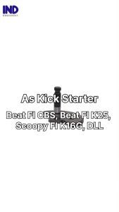 As Kick Starter Beat FI Lama Scoopy FI Spacy Karburator Old F1 Vario 110 eSP 2014 Gigi Engkol Slah Selah Stater Kampak