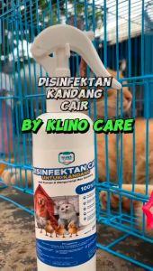 Spray Disinfektan Kandang Hewan Peliharaan KLINO CARE 250 ml Anti Bakteri Virus Bau Ramah Lingkungan
