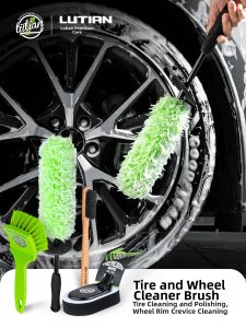 LUTIAN | Lengthened Hard Soft Bristle Wheel Brush For Cleaning