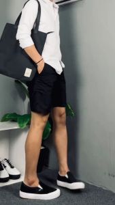 Kemeja Polos Putih Lengan Panjang Bahan Katun