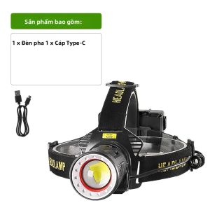 XHP360 Đèn Pha LED Siêu Sáng Có Thể Sạc Lại Đèn Pha Cảm Ứng Hồng Ngoại Tầm Xa 6000m Để Câu Cá Leo Núi Đi Bộ Đường Dài Săn Bắn