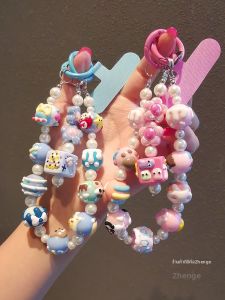 ZHENGEGE | Cute Cartoon Beaded Phone Chain Short