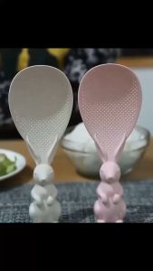 Rice Paddle Spoon Non-Stick Heat Resistant Rice Spatula Rice Scoop Kitchen Utensils Tableware Serving Spoon