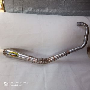 Knalpot KNY racing jigsaw sarangan setengah engker poll Satria Fu vixion jupiter MX old new king cb150r old new dll