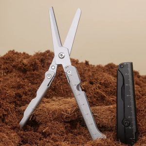 Stainless Steel Folding Mini Scissors Outdoor Portable Simple Camping Small Tools Household Mini Multi-functional Small Scissors