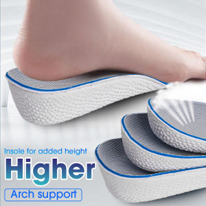 🔥1.5/2.5/3.5Cm Arch Support Height Increase Insoles Light Weight Soft Elastic Lift Soft Elastic Lifting for Men Women Shoes Pads