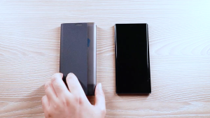 MobileWorld เคสหนัง Samsung Galaxy S24 Ultra (จัดส่งจากไทย) Smart Notification Screen Window S-View ป้องกันการกระแทก 360° เคสฝาพับคลุมเต็มจอ