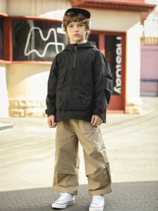 Hooded Workwear Jacket for Boys