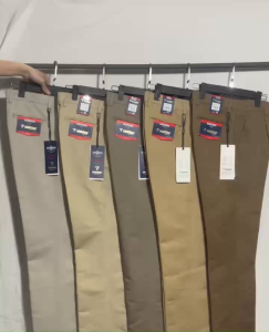 Quần Kaki Nam Vĩnh Tiến Dáng Trung 1 Ly Classic 100% Cotton 565