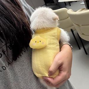 Adorable Thickened Warm Vest for Kittens And Puppies XS Size Cute Pet Clothes Polyester Fiber Hand Wash Universal Pet Vest