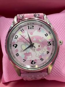 Bevavar Jam Tangan Analog Anak Perempuan Sanrio Kuromi Karakter Lucu