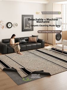 AOVOC | Luxurious and Stain-Resistant Machine Washable Rug