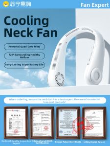 Portable Neck Fan Rechargeable USB Long Battery Life New 2024 NOCCLILI Mini Fan Fresh Style for Everyone Summer in China