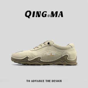 QING_MA | Retro Casual Slip-On Shoes