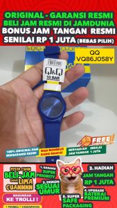 JAM TANGAN Q Q WANITA ORIGINAL QnQ VQ86 J058Y Q&Q VQ86J058Y Women LA - Biru - Resin - Jam dunia JD18 # Jam Tangan Wanita Jam Tangan Cewek Jam Tangan Anti Air + JAM TANGAN QQ VQ86 058Y JAM TANGAN QnQ VQ86 J058Y JAM TANGAN Q&Q VQ86J058Y S003