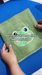 Risyababy Set hemat PERLAK BAYI HANDUK BAYI MIKROFIBER FREE WASLAP 3pcs SET KADO NEWBORN
