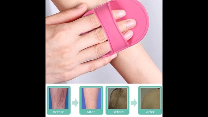 Smooth Away Facial Hair Remover Pads Exfoliation Kit for Women Girls, Smooth Legs and Facial Hair Removal Pads in 2 Sizes, Fine Black Sandpaper for Lips and Skin, Hair Removal and Exfoliation Kit