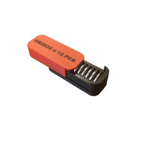 Generic CR2032 12 Pcs Button Battery Storage Case 3D Printed Portable Organizer Shockproof Holder For Home Outdoor Travel