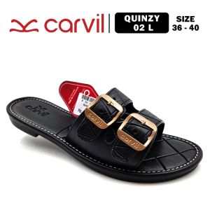 Sandal Slip On Wanita Dewasa – CARVIL – QUINZY 02 L – Size 36-40 – Casual Black