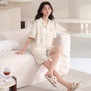 COSMO LADY | Wearable Outdoors Womens Cotton Pajama Set Long Sleeve