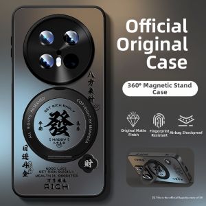 Anti-Drop Rotary Stand Matte Luxury Magnetic Shell