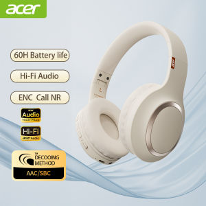 Acer | Acer OHR300 Wireless Headphone Noise Canceling Hi-Res Spatial Audio Earphone with LDAC Bluetooth 5.3 Over Ear Headset